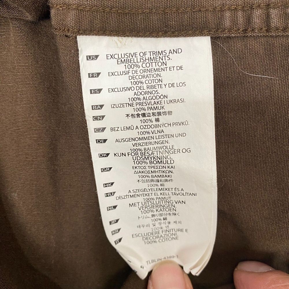 511 Tactical Series Men's Brown Button Up Shirt Size Size XL Long Sleeve Pockets - Picture 7 of 13